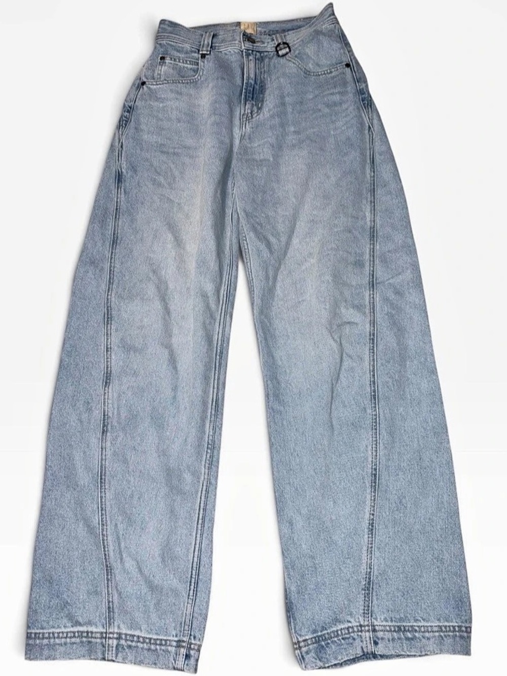 GAP x BÉIS High Rise Barrel Jeans Blue Waist 25